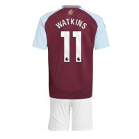 Maglia Calcio Aston Villa Ollie Watkins #11 Prima Divisa Bambino 2024-25 Manica Corta (+ pantaloncini)